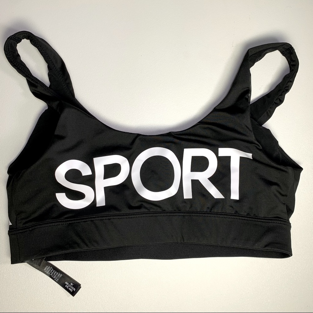 Victoria Sport Women’s Sports Bra Black Lined Sz M - Picture 2 of 6